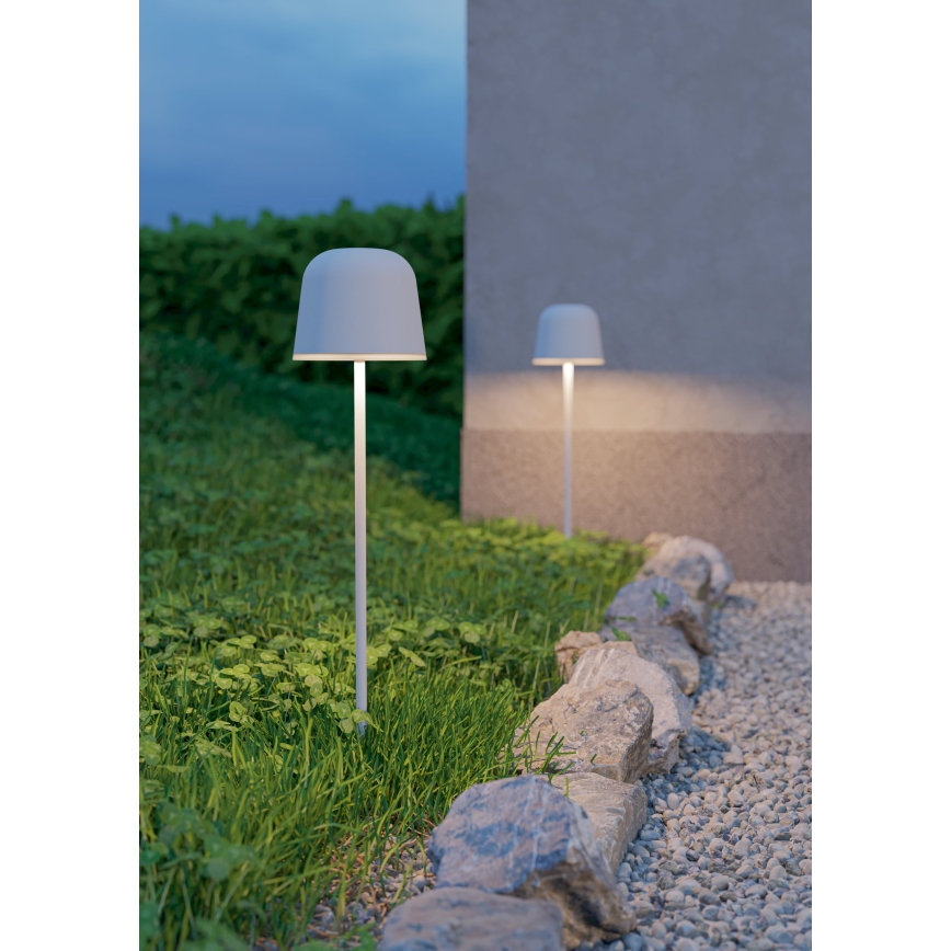 Eglo - LED vanjska dodirna punjiva stolna lampa s mogućnošću prigušivanja, LED/1,8W/5V, 2500/3000/4000K, 2500 mAh, IP54, siva
