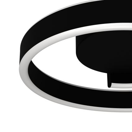 Eglo - LED RGBW prigušivo stropno svjetlo LED/37W/230V 3000-6500K crno