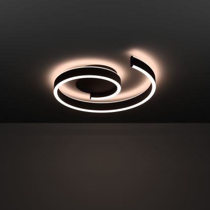 Eglo - LED RGBW prigušivo stropno svjetlo LED/37W/230V 3000-6500K crno