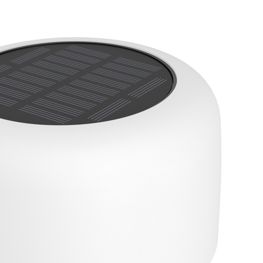 Eglo - LED solarna punjiva stolna lampa s dodirnim upravljanjem LED/2,8W/3,7V 1800 mAh IP44 bijela