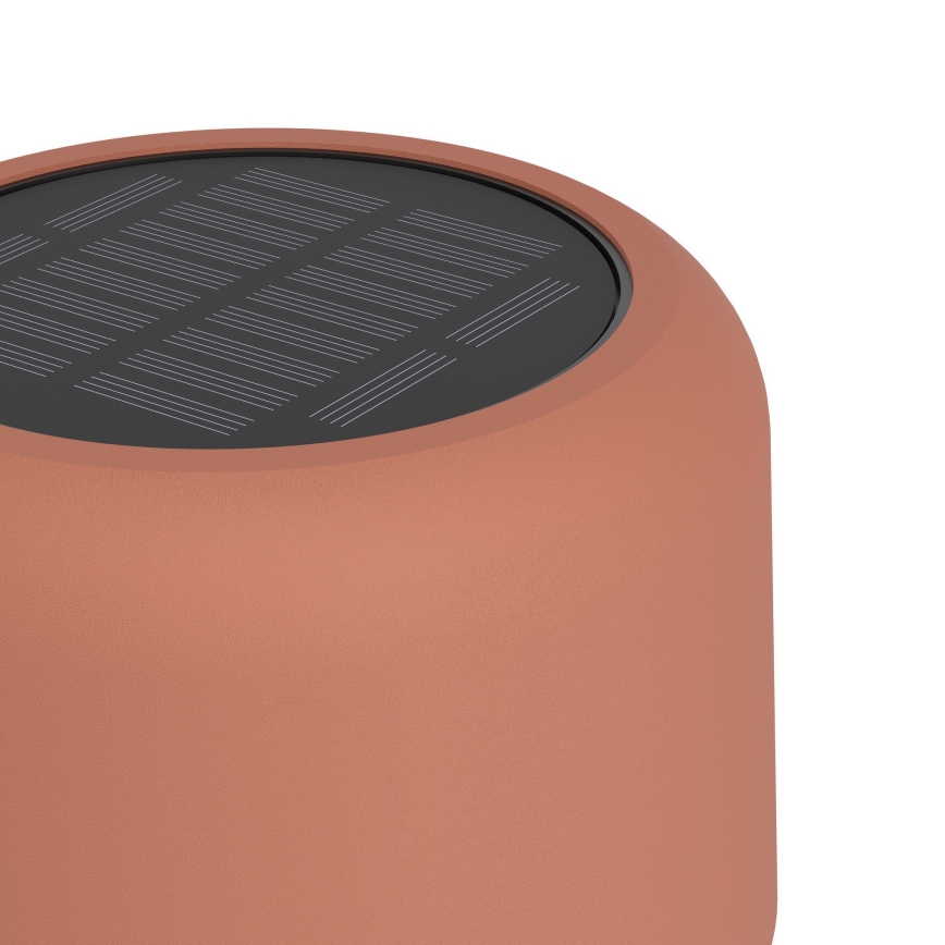 Eglo - LED solarna punjiva podna svjetiljka s dodirnim upravljanjem LED/2,8W/3,7V 1800 mAh IP44 narančasta