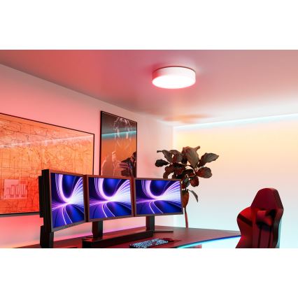 Eglo - LED RGBW prigušivo stropno svjetlo LED/15W/230V 2700-6500K promjer 39cm bijela
