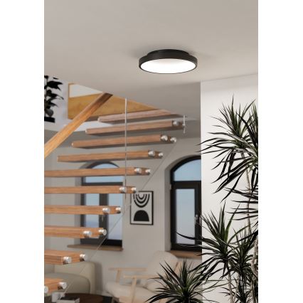Eglo - LED RGBW stropno svjetlo s mogućnošću prigušivanja LED/19,6W/230V 2700-6500K Ø 35 cm crno