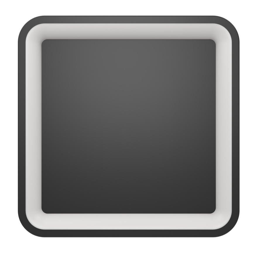 Eglo - LED RGBW prigušivo stropno svjetlo LED/20W/230V 2700-6500K 35x35 cm crna