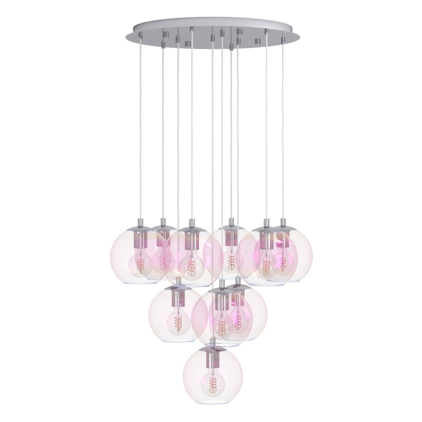 Eglo - Luster na sajli 10xE27/60W/230V sjajni krom