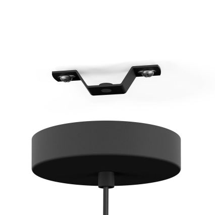 Eglo - Visilica na sajli 1xE27/60W/230V crna/bež/zadimljena