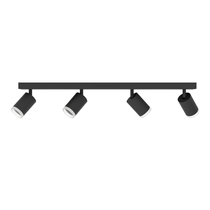 Eglo - LED RGBW reflektorsko svjetlo s mogućnošću prigušivanja 4xLED/3,7W/230V 2700-6500K crno