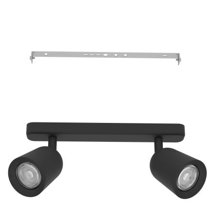 Eglo - Spot svjetiljka 2xGU10/10W/230V crna