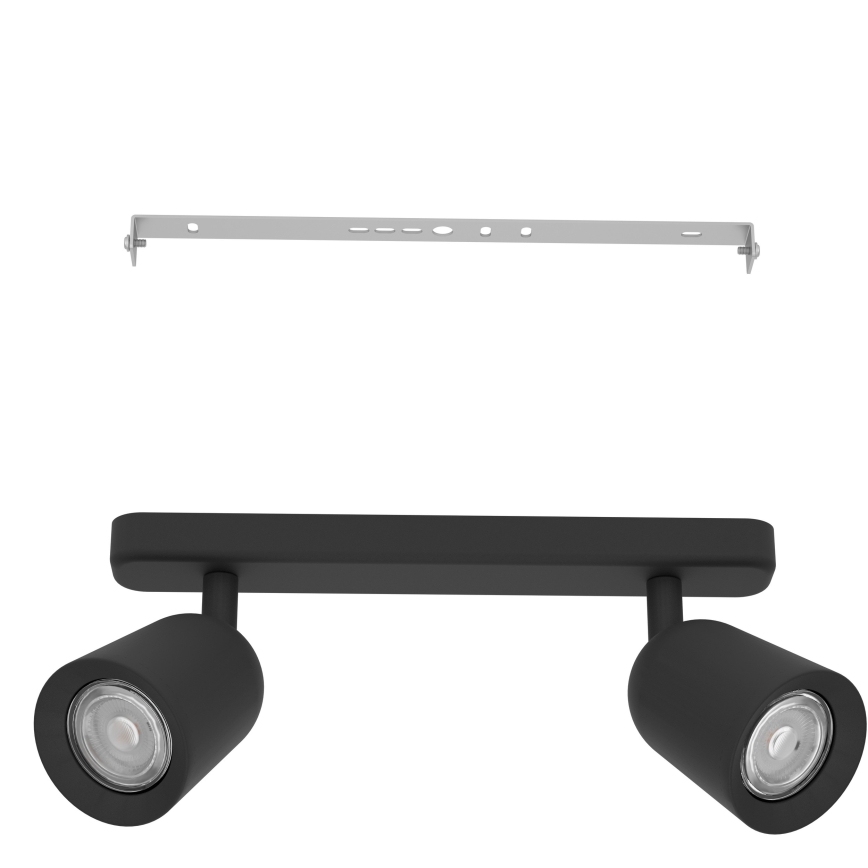 Eglo - Spot svjetiljka 2xGU10/10W/230V crna