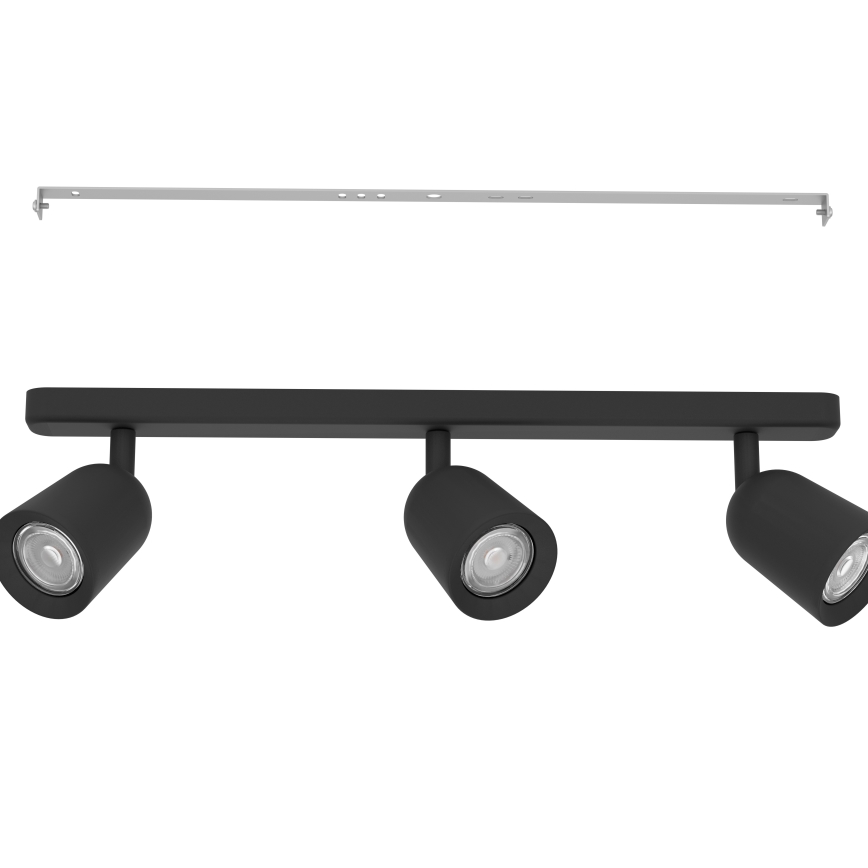 Eglo - Reflektorsko svjetlo 3xGU10/10W/230V crne boje