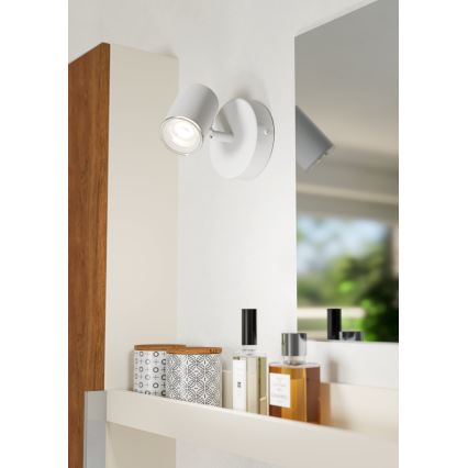 Eglo - Kupaonsko zidno spot svjetlo 1xGU10/5W/230V IP44 bijelo