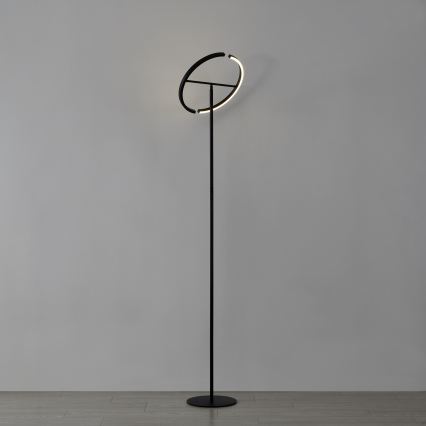 Eglo - LED prigušivačka podna svjetiljka 2xLED/8,8W/230V crna