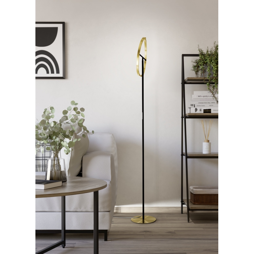 Eglo - LED stojeća lampa s mogućnošću prigušivanja 2xLED/8,8W/230V zlatna/crna