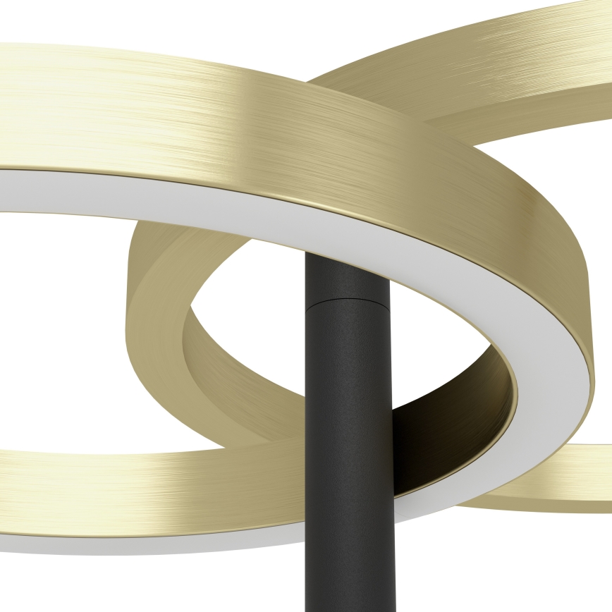 Eglo - LED prigušiva podna lampa LED/16W/230V + LED/12W zlatna/crna