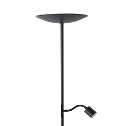 Eglo - LED podna lampa s prigušivanjem LED/26,5W/230V + LED/4W crna