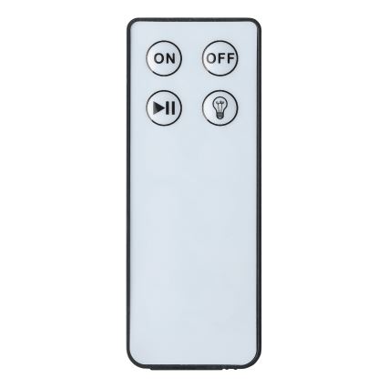 Eglo - KOMPLET 3x LED RGB vanjska svjetiljka LED/1W/230V IP44 crna + daljinski upravljač