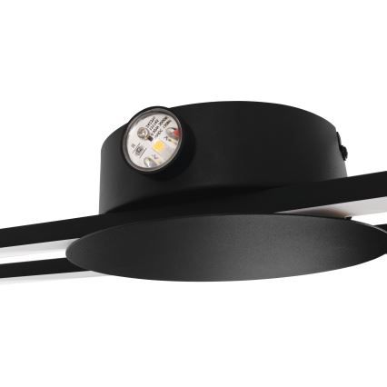 Eglo - zidna LED svjetiljka LED/20W/230V + LED/0,91W crna