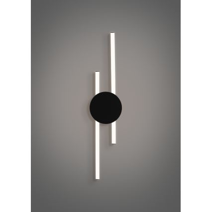 Eglo - zidna LED svjetiljka LED/20W/230V + LED/0,91W crna