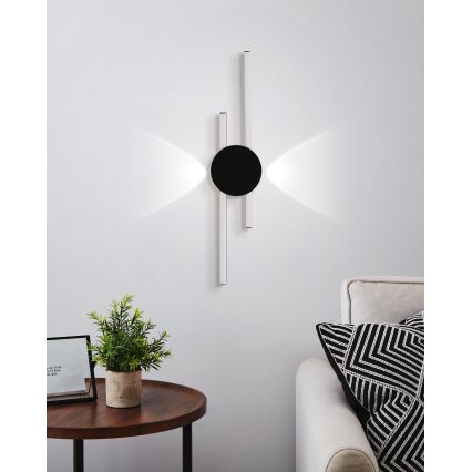 Eglo - zidna LED svjetiljka LED/20W/230V + LED/0,91W crna