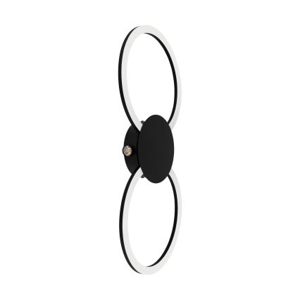 Eglo - LED zidna svjetiljka LED/20W/230V + LED/0,91W crna