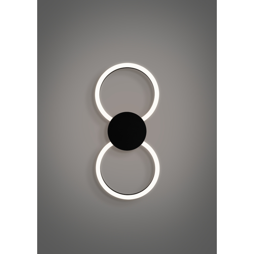 Eglo - LED zidna svjetiljka LED/20W/230V + LED/0,91W crna