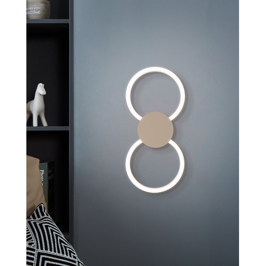 Eglo - LED zidna svjetiljka LED/20W/230V + LED/0,91W bež