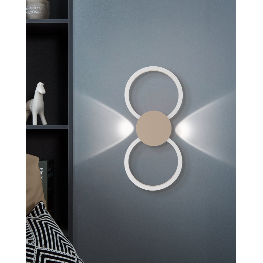 Eglo - LED zidna svjetiljka LED/20W/230V + LED/0,91W bež