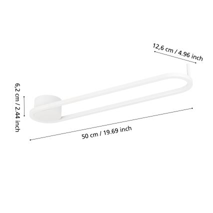 Eglo - LED stropna svjetiljka LED/24W/230V 2700/4000/6500K bijela