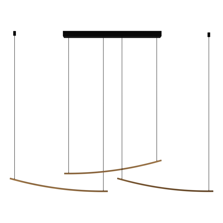 Eglo - LED luster na sajli s mogućnošću prigušivanja LED/22W/230V 2700/4000/6500K zlatna