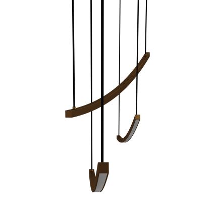 Eglo - LED luster na sajli s mogućnošću prigušivanja LED/22W/230V 2700/4000/6500K zlatna