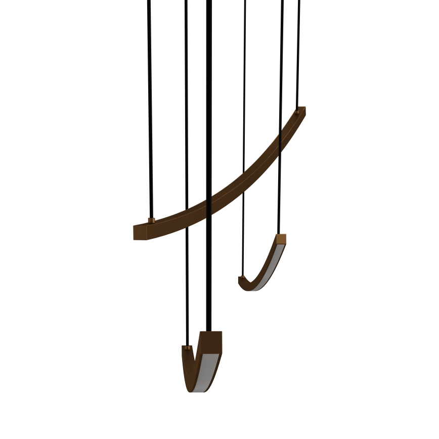 Eglo - LED luster na sajli s mogućnošću prigušivanja LED/22W/230V 2700/4000/6500K zlatna