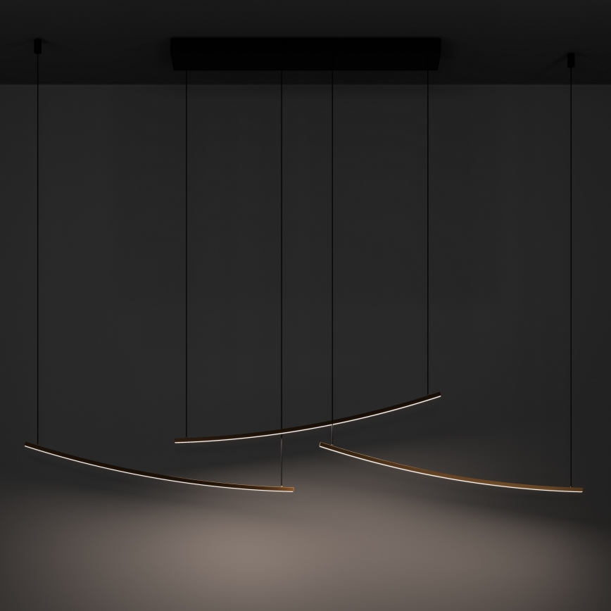 Eglo - LED luster na sajli s mogućnošću prigušivanja LED/22W/230V 2700/4000/6500K zlatna