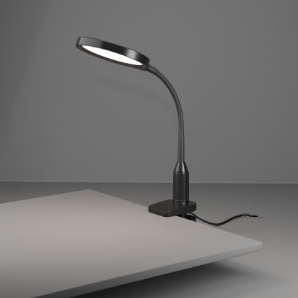Eglo - LED savijajuća lampa s kopčom s mogućnošću prigušivanja LED/5,5W/230V 2700/4000/6500K crna