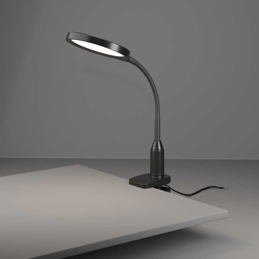 Eglo - LED svjetiljka s mogućnošću prigušivanja, fleksibilna, s kopčom LED/5,5W/230V 2700/4000/6500K crna