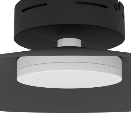 Eglo - LED RGBW stropna svjetiljka s prigušivanjem LED/15,5W/230V 2700-6500K promjer 45 cm crna