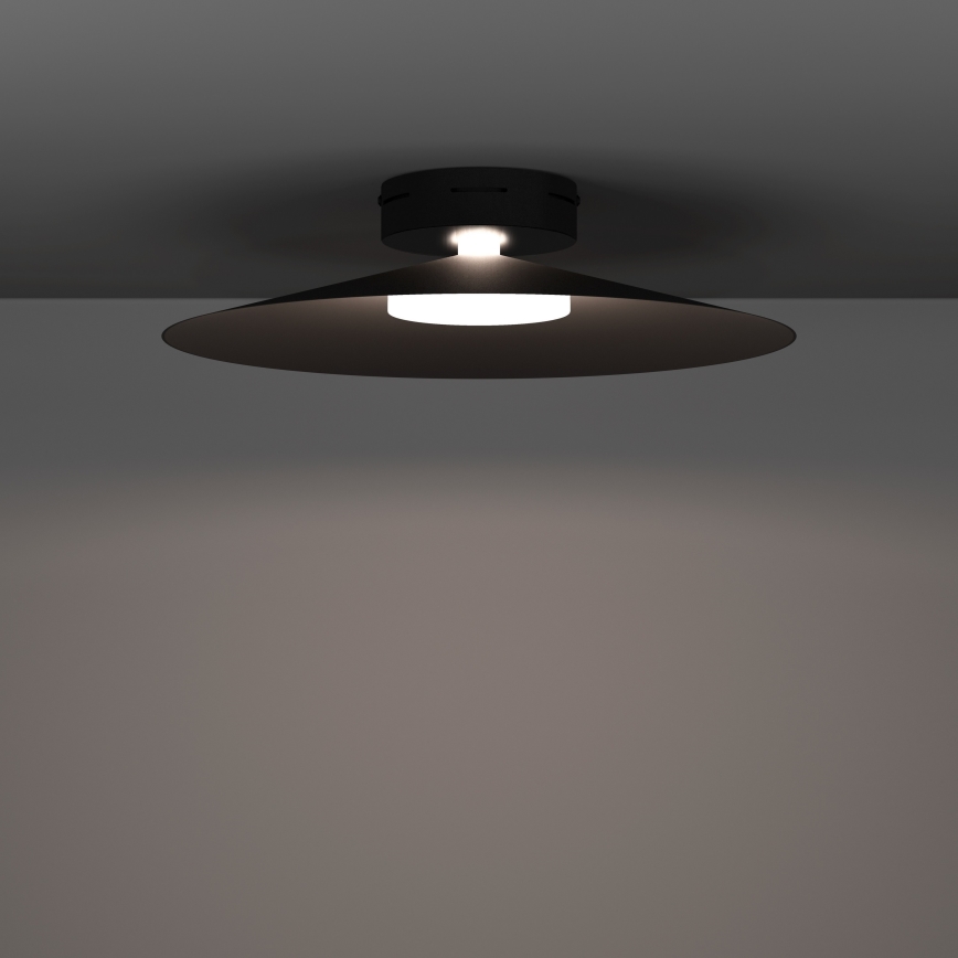 Eglo - LED RGBW stropna svjetiljka s prigušivanjem LED/15,5W/230V 2700-6500K promjer 45 cm crna