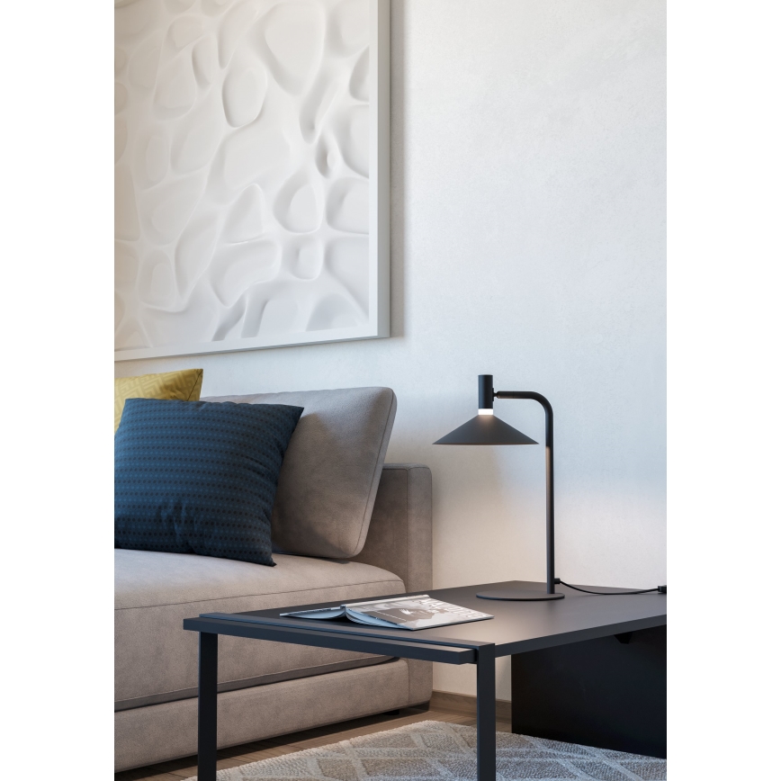 Eglo - LED RGBW podesiva stolna lampa LED/7,5W/230V 2700-6500K crna