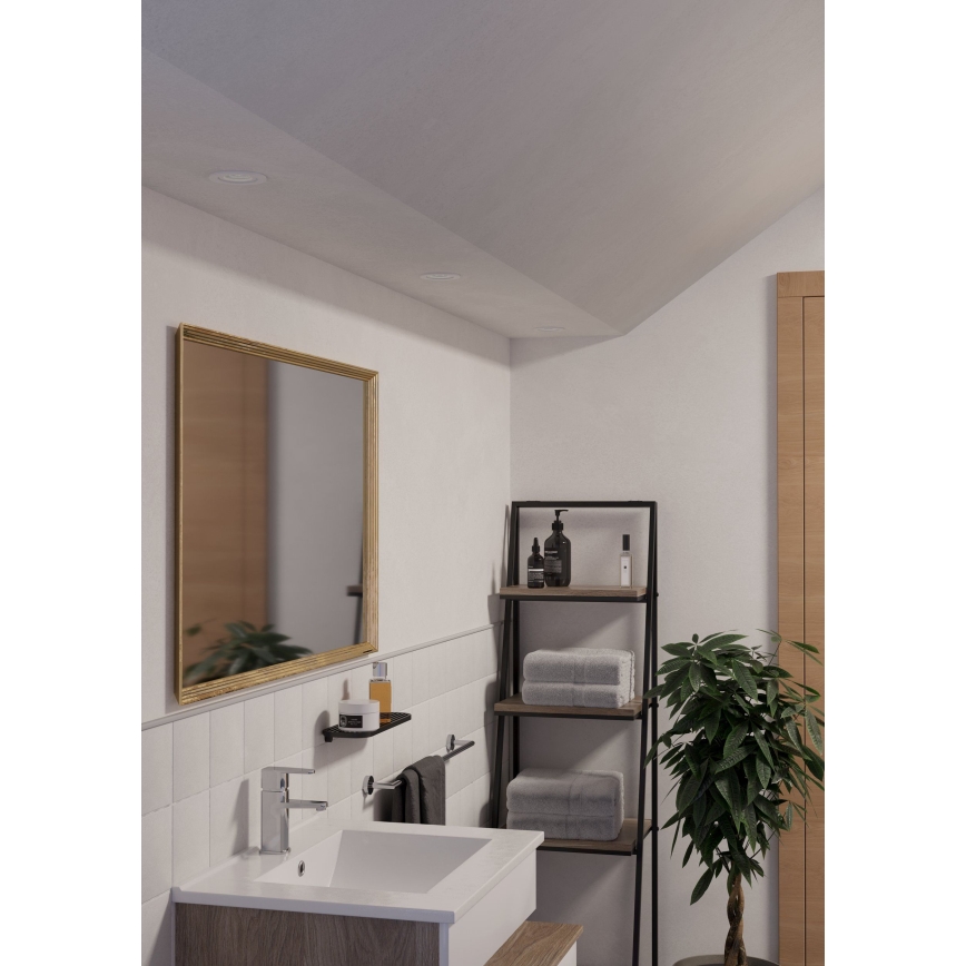 Eglo - SET 3x LED kupaonsko ugradno točkasto svjetlo 1xGU10/4,5W/230V IP44 bijelo