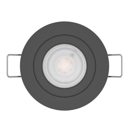 Eglo - LED kupaonsko ugradno reflektorsko svjetlo 1xGU10/4,5W/230V IP44 crno