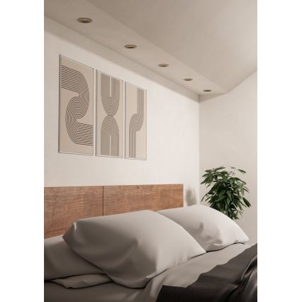 Eglo - LED ugradna točkasta svjetiljka 1xGU10/4,5W/230V matirani krom