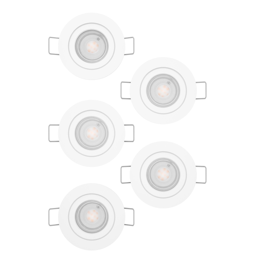 Eglo - SET od 5 LED ugradnih stropnih spot svjetiljki LED/4,8W/230V 2700/4000/6500K bijela