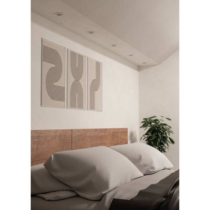 Eglo - SET od 5 LED ugradnih stropnih spot svjetiljki LED/4,8W/230V 2700/4000/6500K bijela