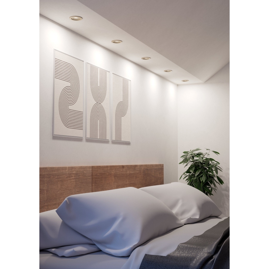 Eglo - LED ugradna stropna spot svjetiljka LED/4,8W/230V 2700/4000/6500K, matirani krom