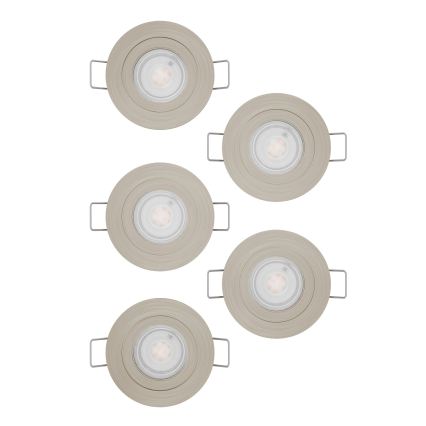 Eglo - SET 5x ugradna LED spot svjetiljka LED/4,8W/230V 2700/4000/6500K matirani krom