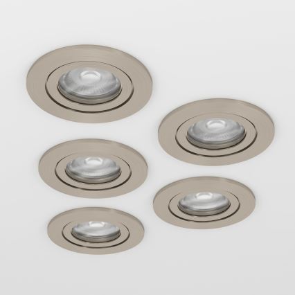 Eglo - SET 5x ugradna LED spot svjetiljka LED/4,8W/230V 2700/4000/6500K matirani krom