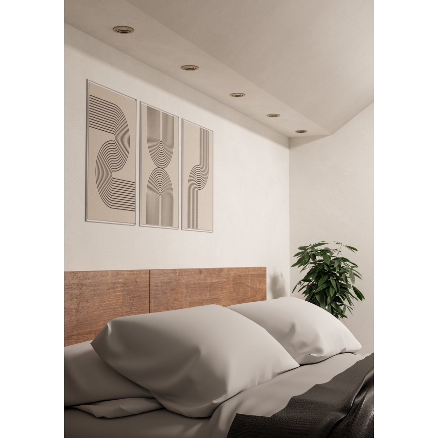 Eglo - SET 5x ugradna LED spot svjetiljka LED/4,8W/230V 2700/4000/6500K matirani krom