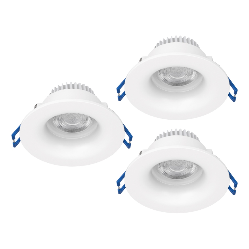 Eglo - SET 3x ugradno stropno LED svjetlo za kupaonicu LED/4,9W/230V 2700/4000/6500K Ø 8,8 cm IP65 bijelo