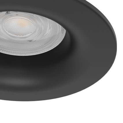 Eglo - Komplet 3x LED kupaonskih ugradnih svjetiljki LED/4,9W/230V 2700/4000/6500K Ø 8,8 cm IP65 crne