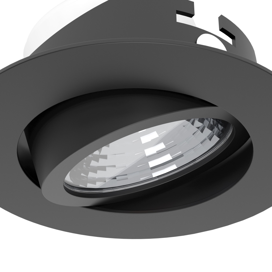 Eglo - Komplet 3x prigušivih ugradnih LED svjetiljki LED/6,4W/230V, Ø 8,8 cm, crne
