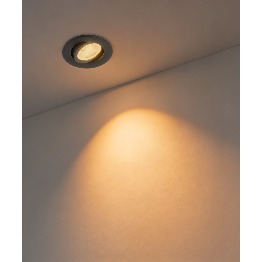 Eglo - KOMPLET 3x LED RGBW prigušivo ugradno svjetlo LED/4,7W/230V 2700-6500K crno
